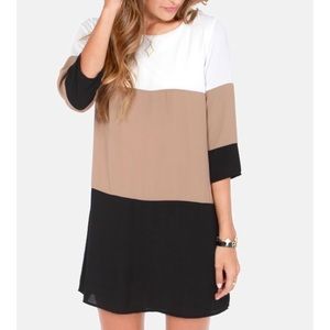 Lulu*s color block shift dress